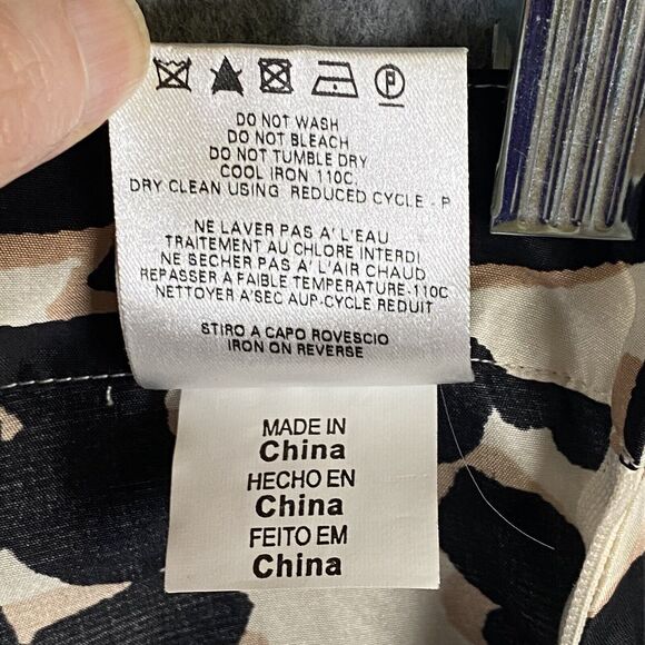 See by Chloe Mini Skirt Size US 4 Multicolor 100% Silk Leopard Animal Print - Picture 11 of 11